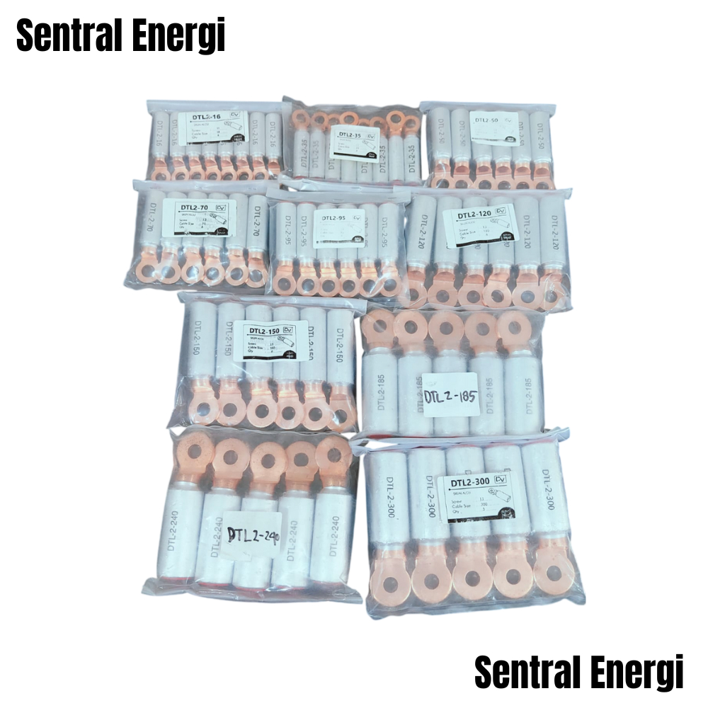 SKUN / Cable Lug Bimetal ALCU DTL2-120, DTL2-150, DTL2-185, DTL2-240 & DTL2-300 DV