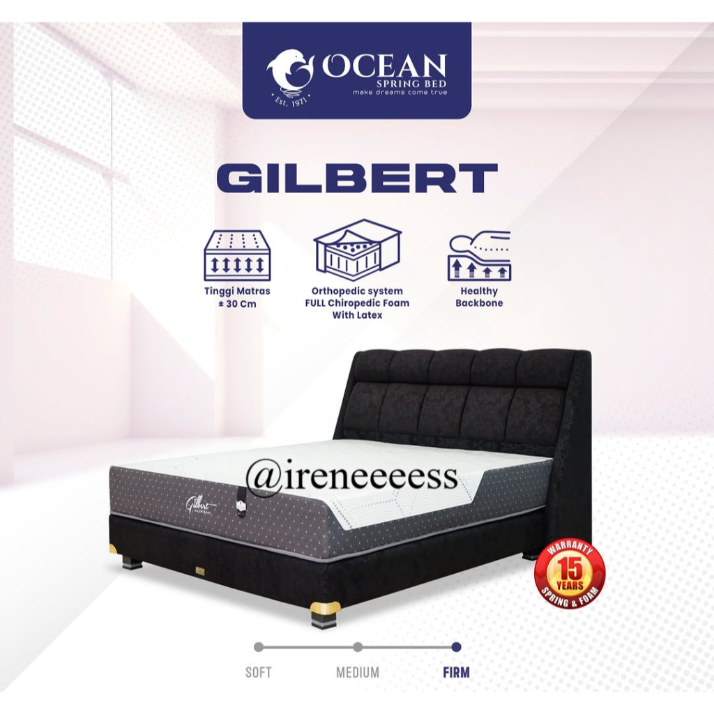 [ OCEAN GILBERT ] KASUR OCEAN ORTHOPEDIC LATEX GILBERT / KASUR SPRING BED TULANG BELAKANG TINGGI MAT