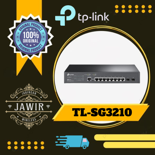 TP-Link TL-SG3210 JetStream 8-Port Gigabit L2+ Managed Switch with 2 SFP Slots