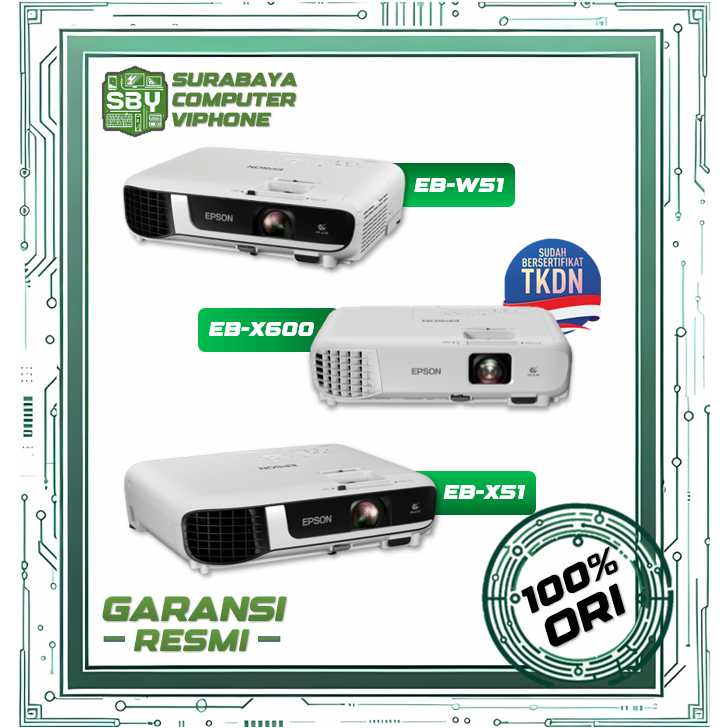 PROMO Proyektor Epson EB-X500, EB-E500, EB-X51, EB-W51, EB-E600, EB-X600 | 3LCD | Garansi Resmi