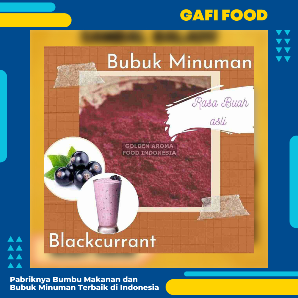 

JUAL Bubuk Minuman Blackcurrant Milky 1 Kg Serbuk Minuman Rasa Black Currant 1Kg Drinking Powder