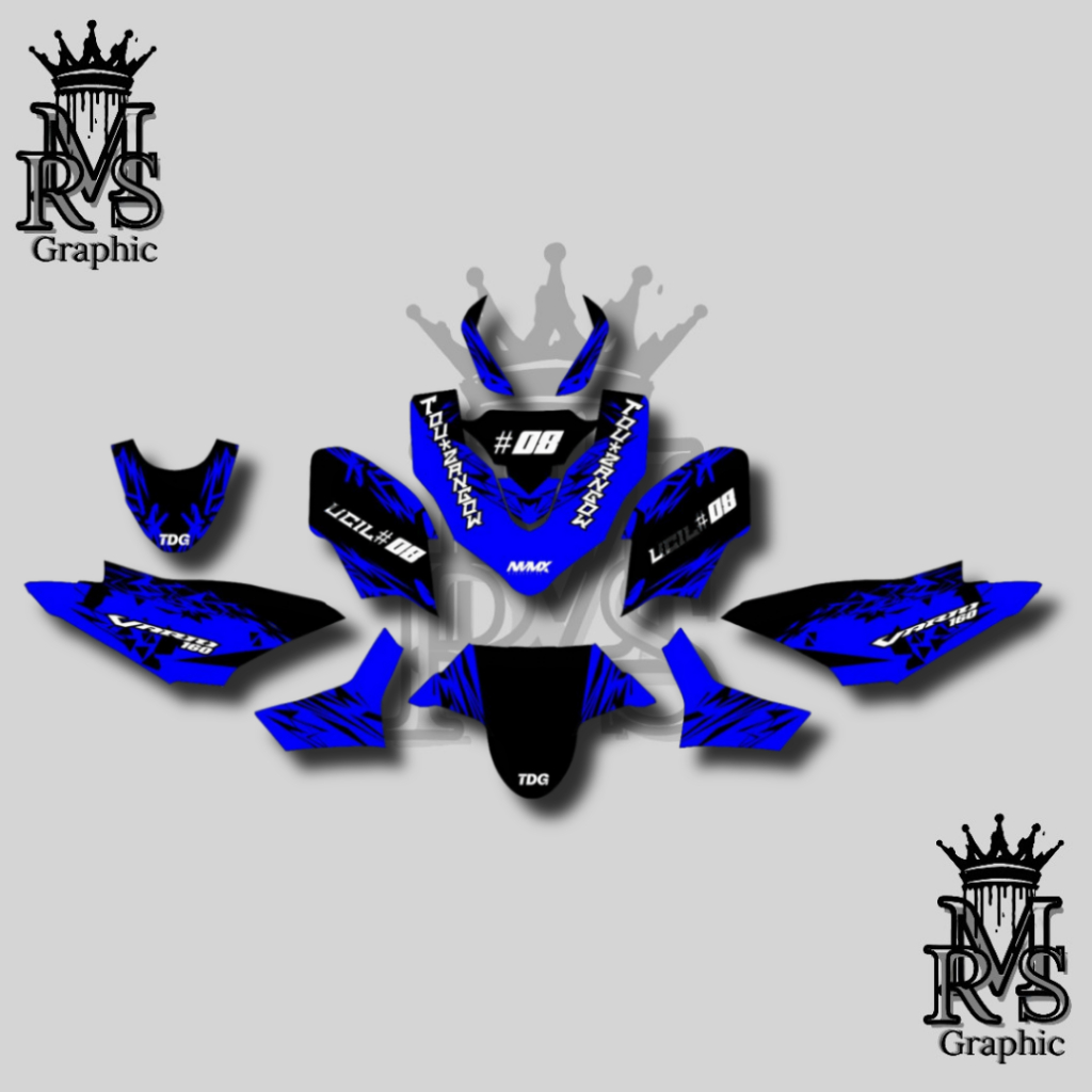 DECAL STIKER HONDA VARIO 160 FULL BODY BEBAS CUSTOM