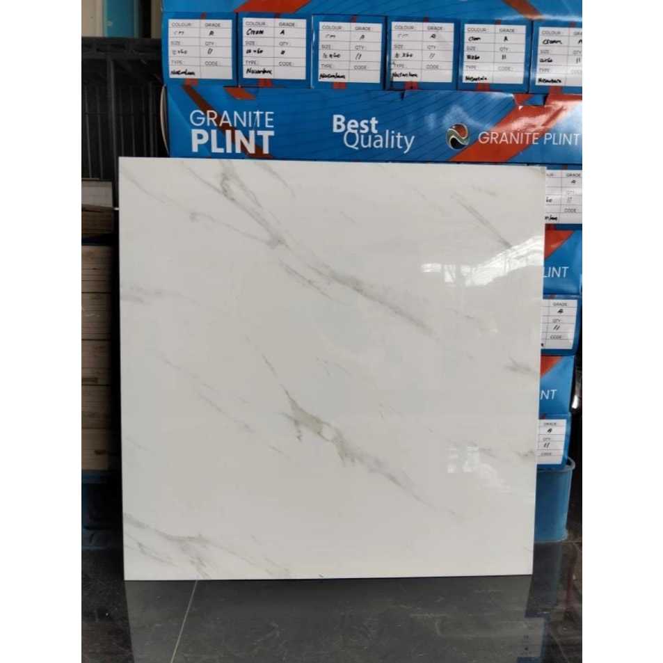 GRANIT LANTAI CORAK MARMER UKURAN 60X60 | GARUDA 9M05W CHIARO ECO 60X60