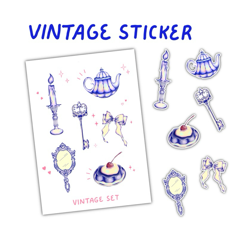 

Vintage Sticker Set by ODD BLUE