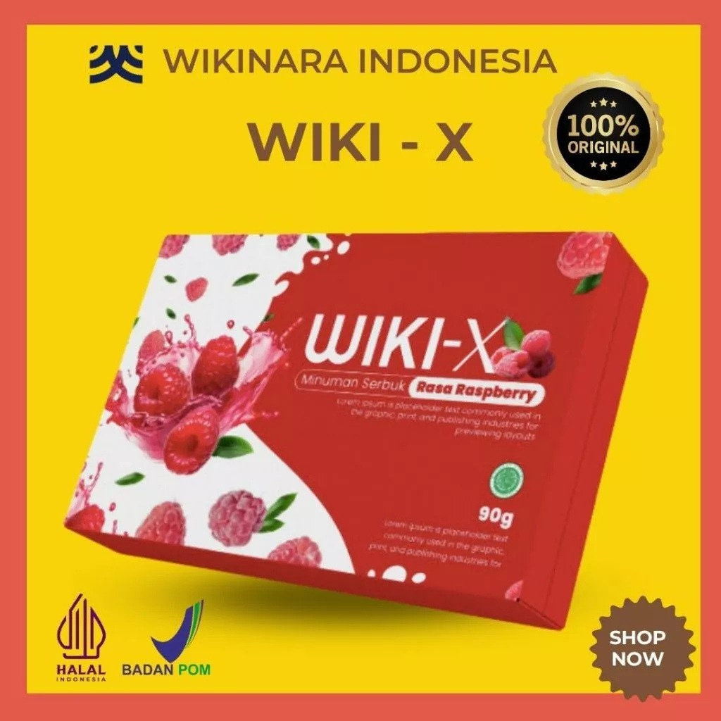 

[Ori 100%] Wiki X Minuman Serbuk Untuk Menunda Menopuose, Untuk Kesehatan dan Stamina Pria dan Wanita Rasa Raspberry