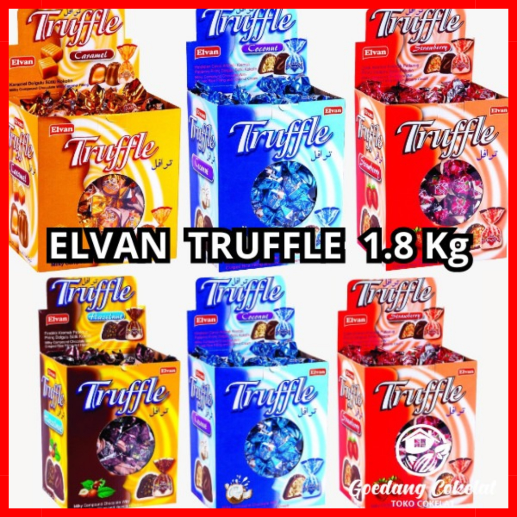 

Coklat arab elvan truffle 1.8kg coklat turki truffle PREMIUM