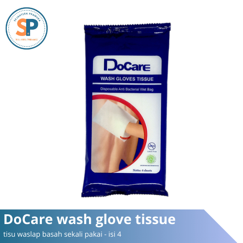 DoCare - Wash Glove Tissue 4's / Tisu Waslap Sekali Pakai