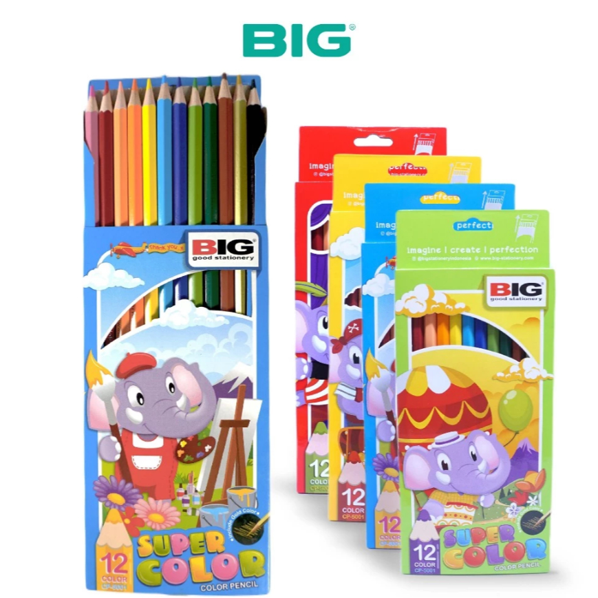 

BIG - Pensil Warna / Pencil colored Set Lengkap 12 Panjang CP-5001