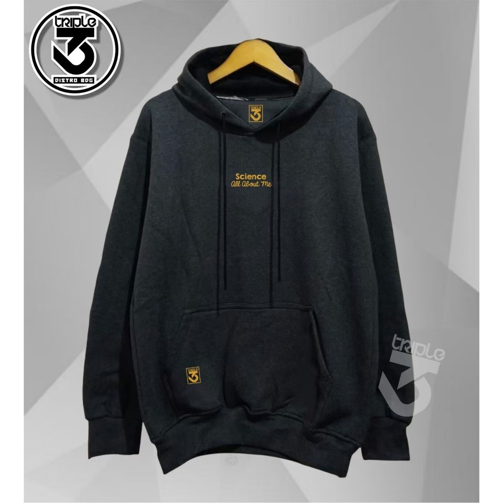 jaket hoodie pria distro original tebal sweater pria original 100% import distro abu tua science
