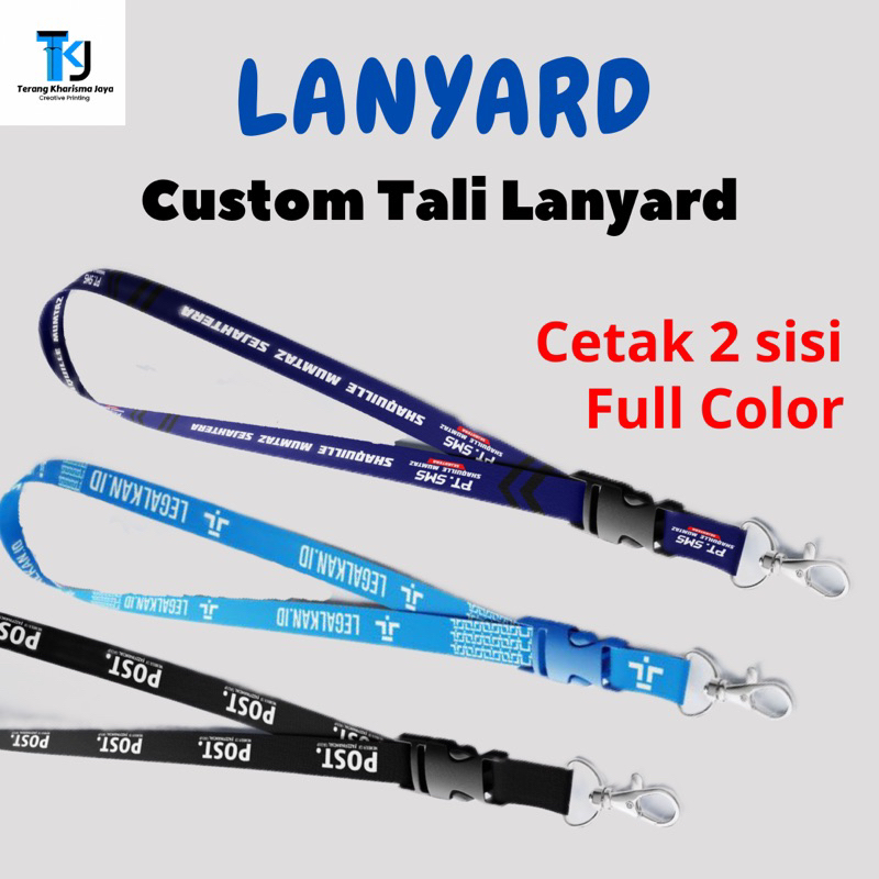 

CETAK CUSTOM LANYARD FULL PRINTING / ID CARD BISA REQUEST NAMA