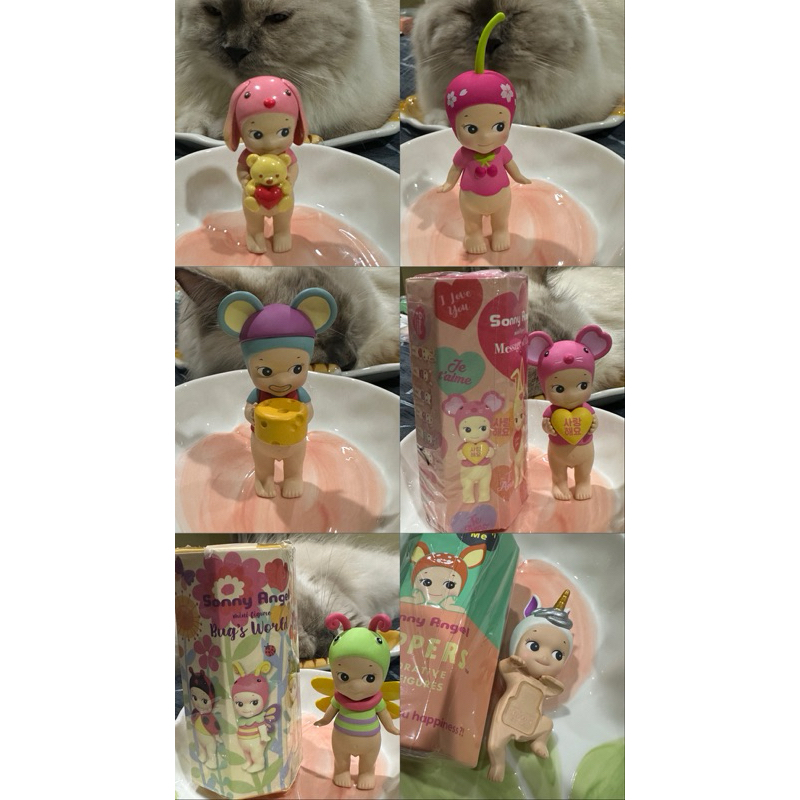 [Ready Stock] Official Sonny Angel Bugs World Dragonfly Town Musician Mouse Thief Message of Love Mo