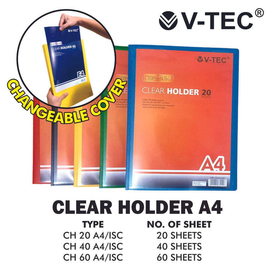 

V-TEC Clear Holder Type CH 60 A4/ISC