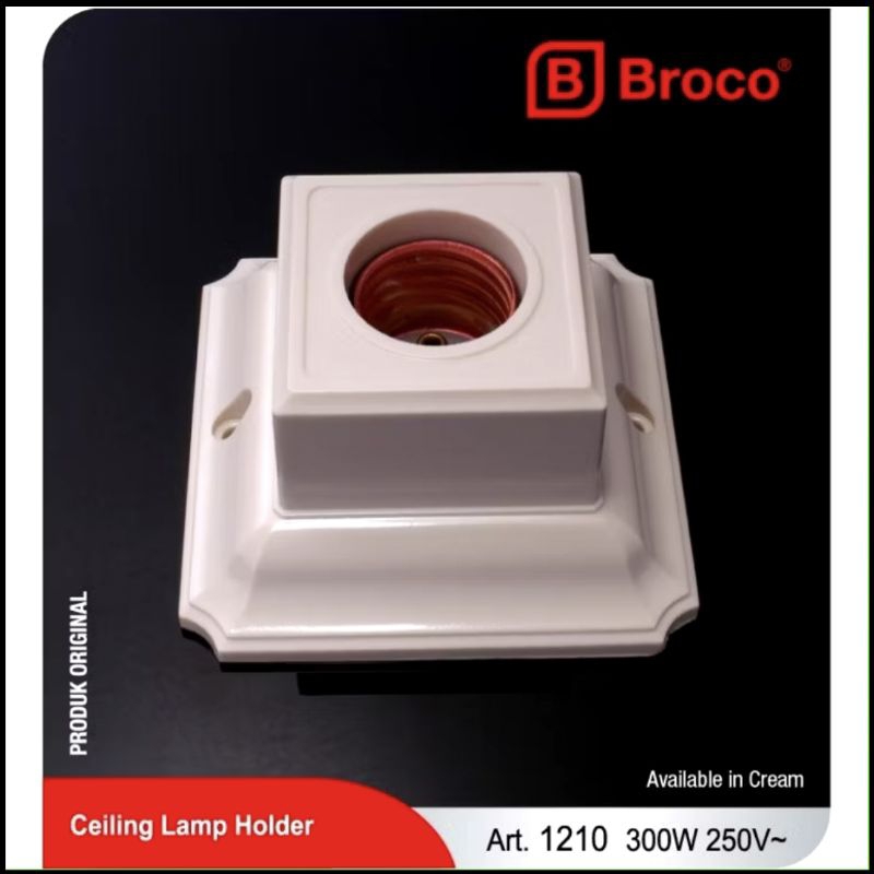 Fiting Plafon Broco 1210 Kotak Original Broco Fiting Lampu Broco