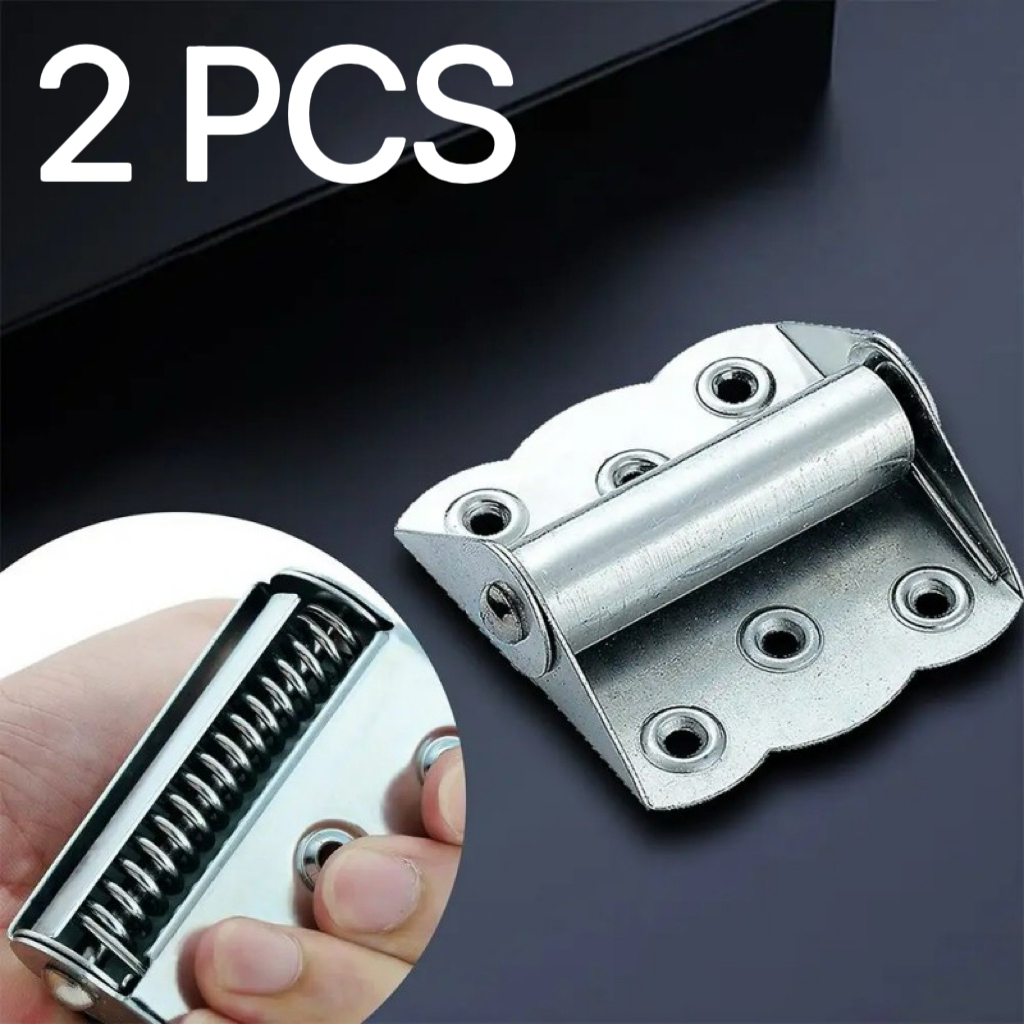 2 Pcs Engsel Kupu Stainless Engsel Pegas Engsel Pintu Rumah Penutup Pintu Otomatis Engsel Pintu Kupu