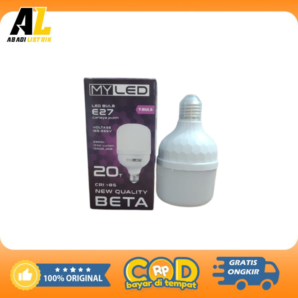 MYLED BETA LED 20 T/Bohlam LED murah Merk MYLED BETA 20 T/LED murah myled 20 T