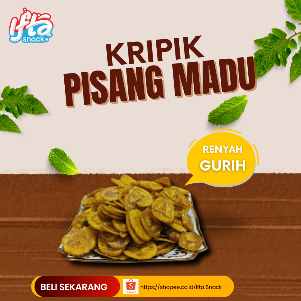 

Kripik Pisang Madu Ifta Snack 200 gram