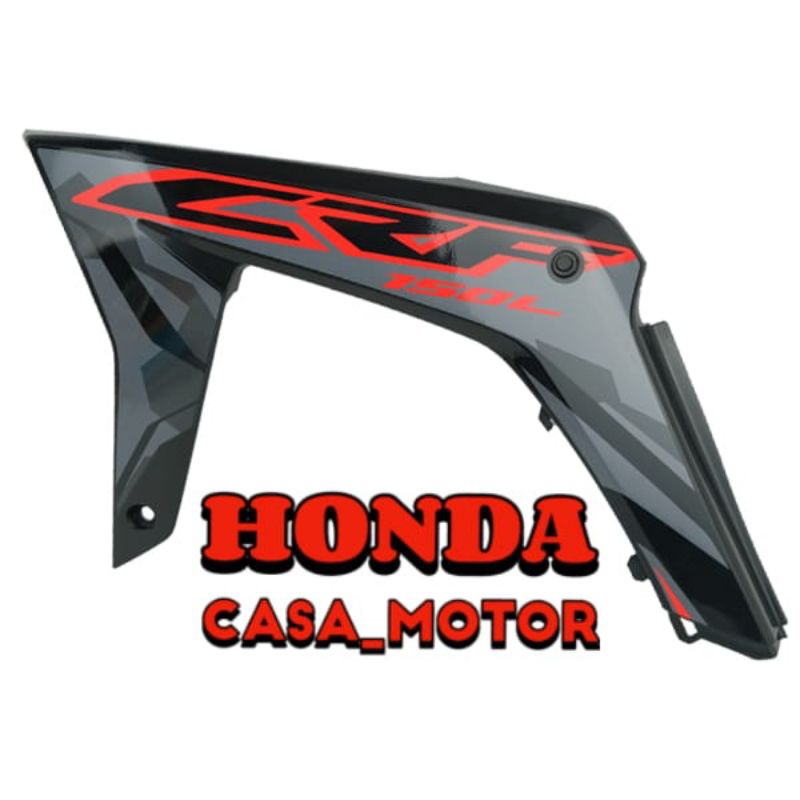 Cover Body Kiri Set Hitam Type 1 Honda CRF 150L ORIGINAL 17556K84960ZA