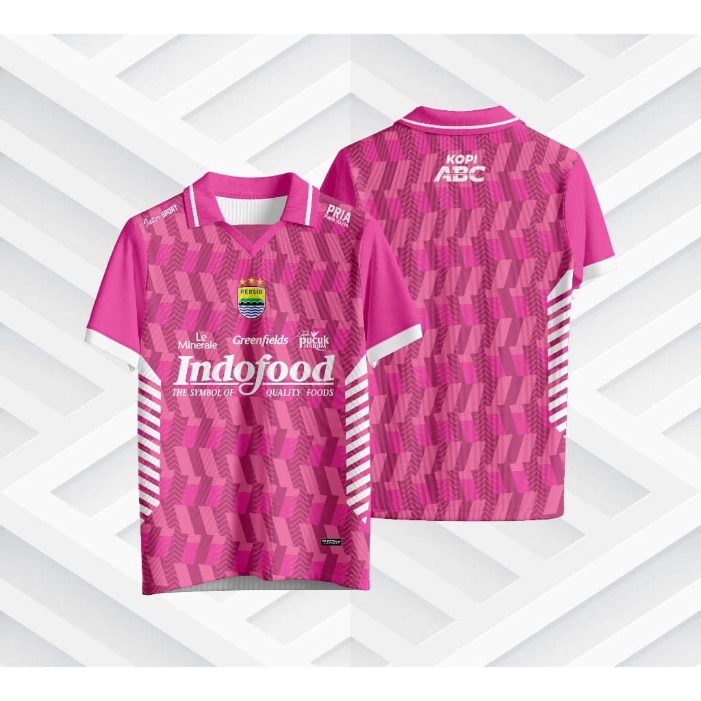 SIXTEEN // JERSEY PERSIB // JERSEY RETRO // VINTAGE // CASUAL // JERSEY SEPAKBOLA // PINK