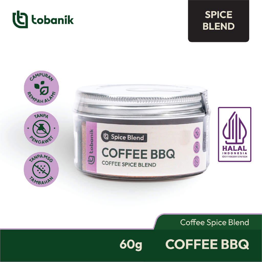 

Tobanik Coffee Bbq Spice Blend Bumbu Kopi Rub Steak 60 gram