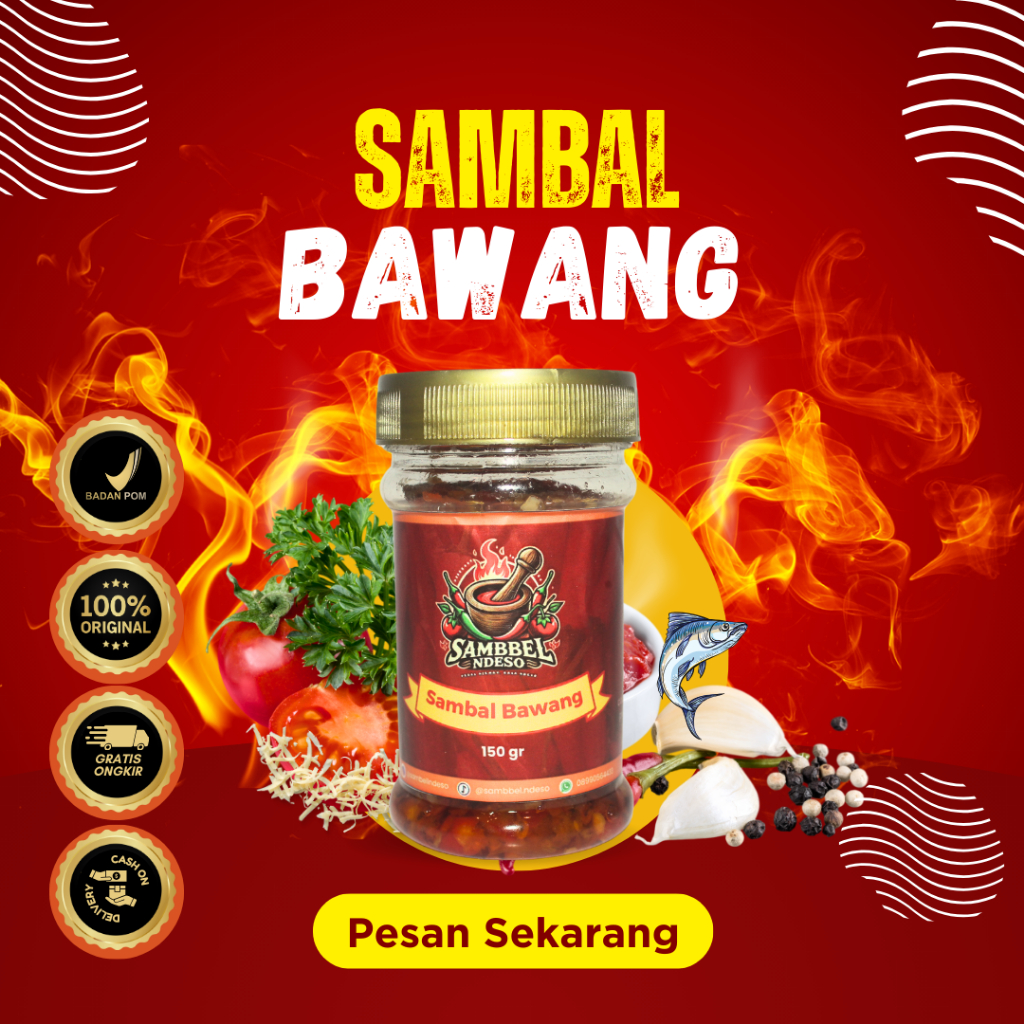 

Sambel Ndeso - Sambal Bawang 150gr Asli bahan dari Ndeso