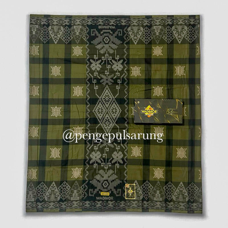 Sarung Wadimor Balimoon Gold Motif Khas Bali Bahan Adem