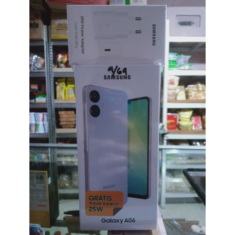 samsung a06 ram 4/64 baru,resmi,segel dan ori
