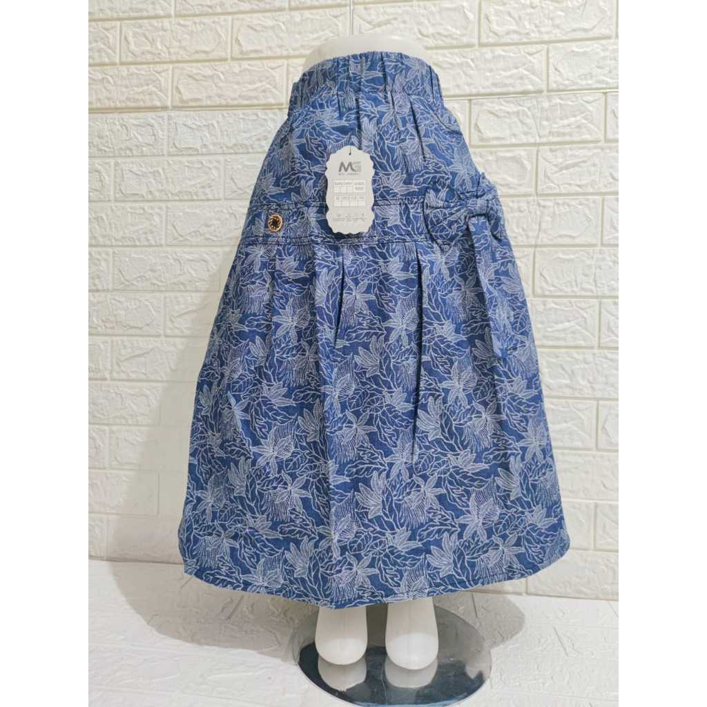 rok panjang jeans anak perempuan/ rok panjang semata kaki/ rok jeans anak bagus/jeans anak perempuan