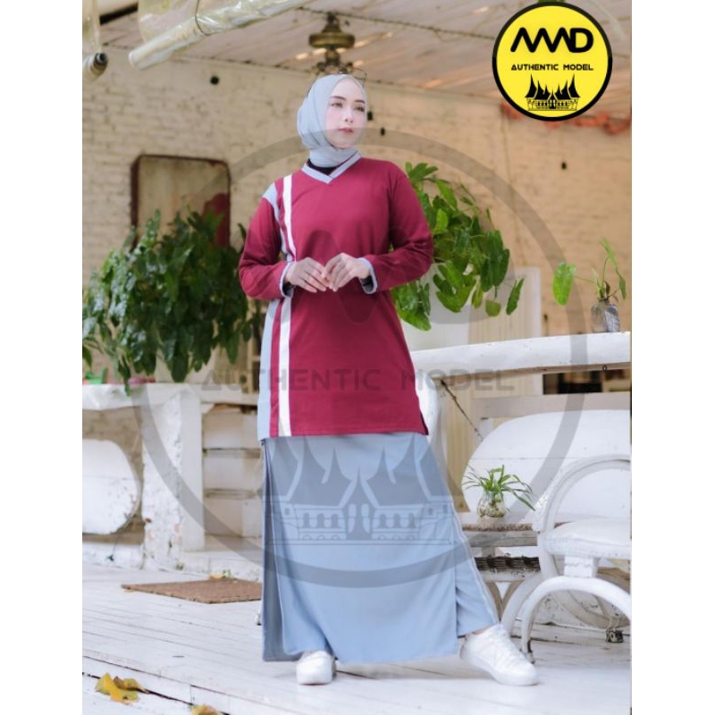 SETELAN TUNIK ROCELA / STELAN OLAHRAGA WANITA / SET ROCELA