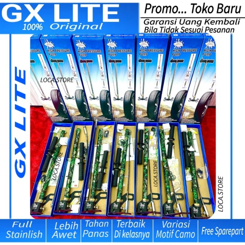 Pompa PCP GX PUMP / GX LITE MOTIF CAMO 6000Psi Full Stainlish