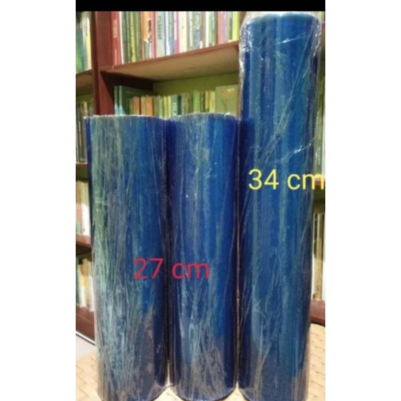 

Sampul plastik bening mika roll 0,05 mm T 34 & 27 cm P 30 meter