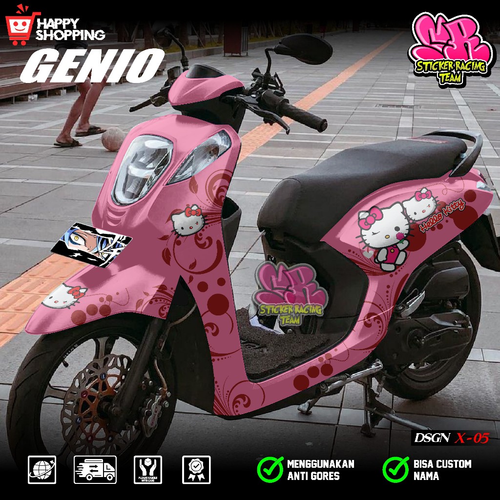 COD Sticker Decal Full Body Motor Honda Genio 2019 2020 2021 2022 2023 2024 Sticker Full Body Genio 