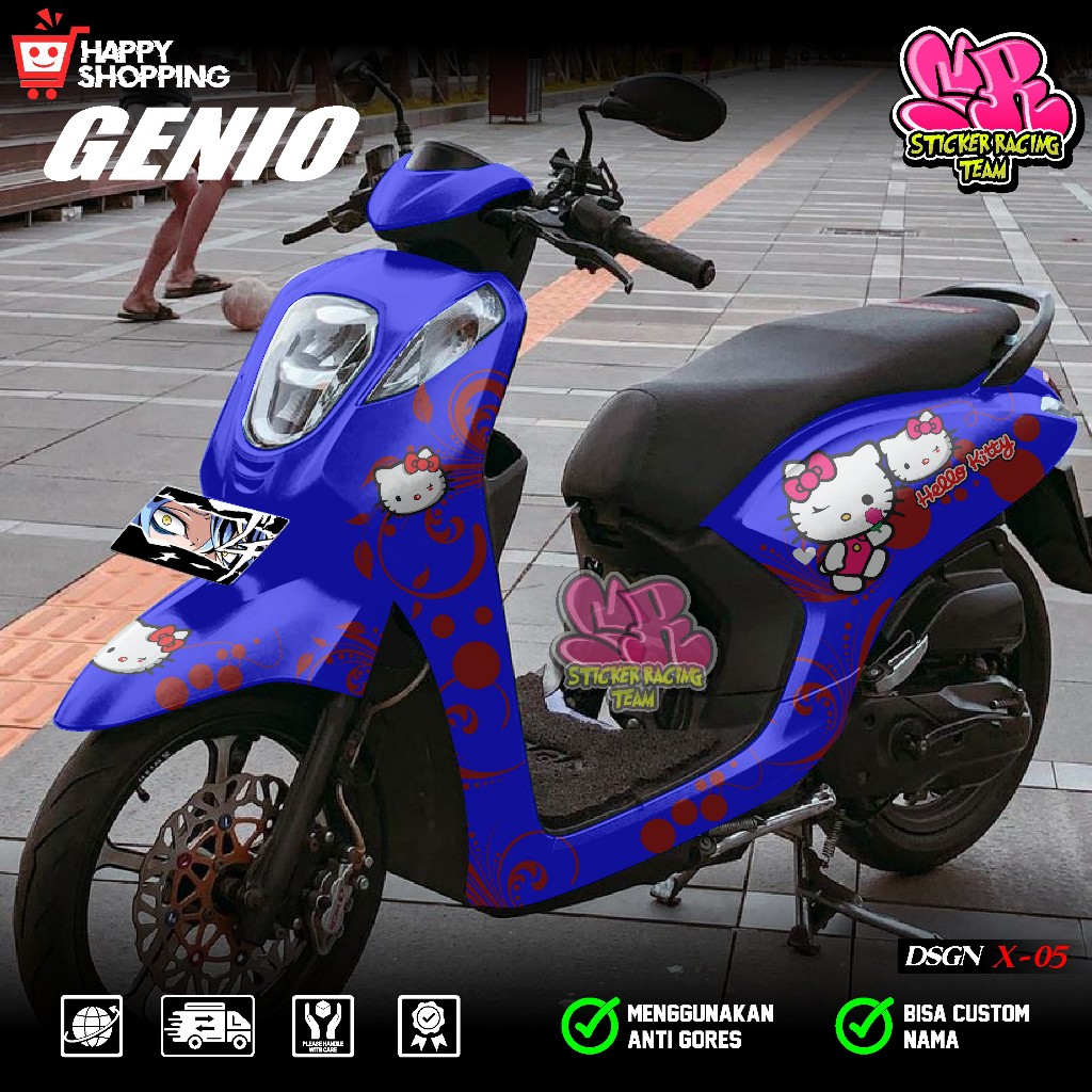 COD Sticker Decal Full Body Motor Honda Genio 2019 2020 2021 2022 2023 2024 Sticker Full Body Genio 