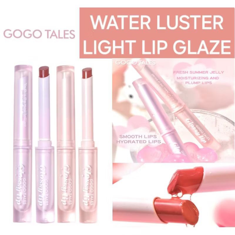 [READY] GOGOTALES Water Light Solid Lipstick Gogo Tales Water Gloss moisturizing mirror lip gloss li