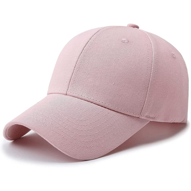 Baseball Cap Men Women Cotton Dad Hat Classic Adjustable Plain Golf Hat Low Profile Unisex Wana Pink