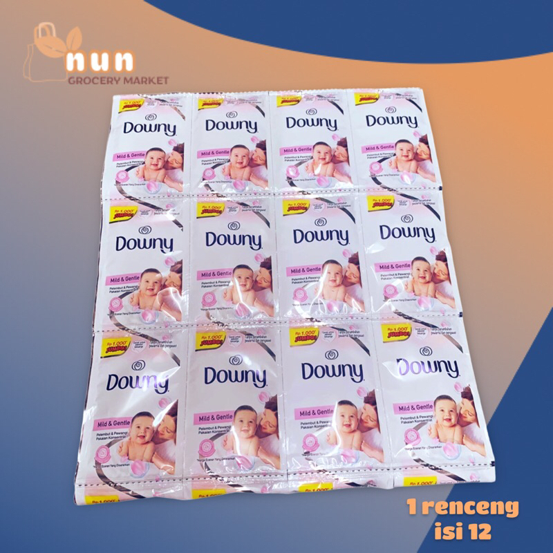 DOWNY 1000 PURE BABY GENTLE & WILD 20ml PEWANGI DAN PELEMBUT PAKAIAN ANAK
