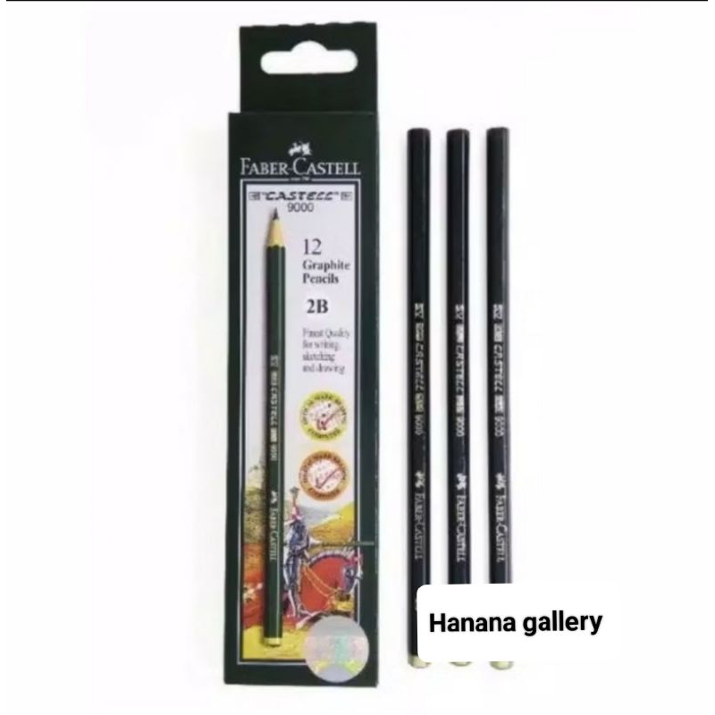 

Pensil faber-castell 2B (12 pcs/ 1 pak)