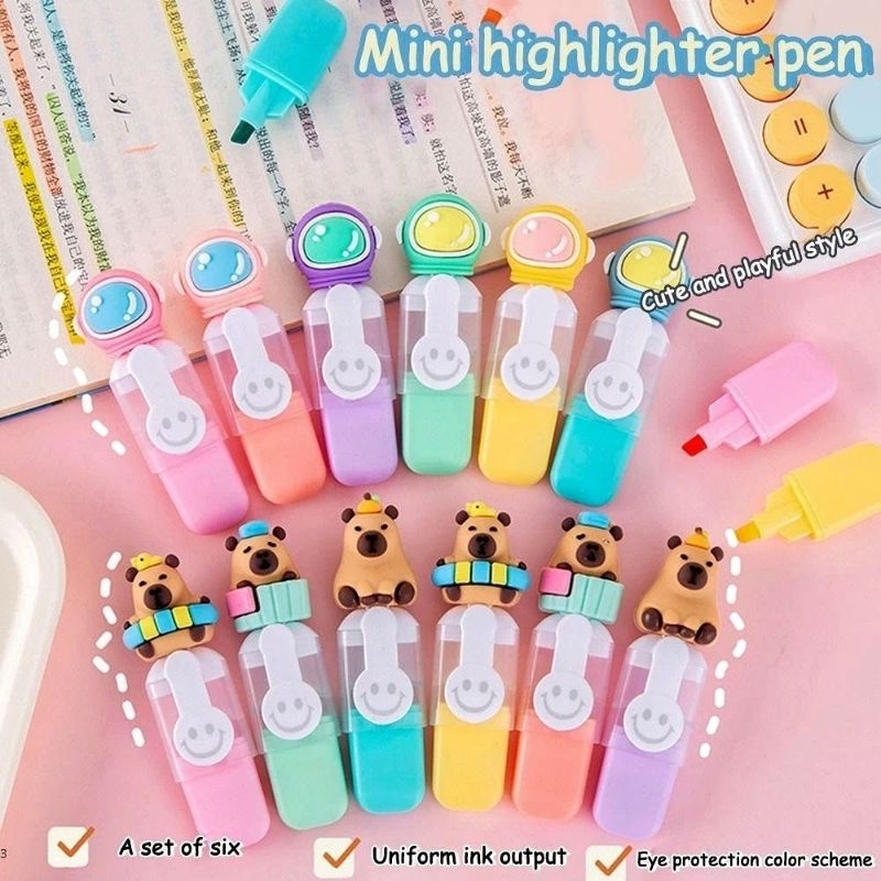 

Hazn Store - Stabilo Set Isi 6 Warna Termasuk Pouch / Highlighter