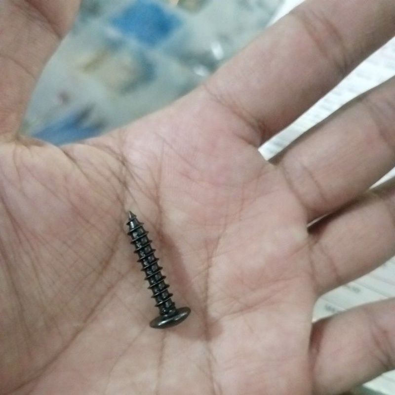 SEKRUP HITAM M5X25 DIAMETER 5MM PANJANG 25MM CARBON STEEL SEKRUP LANCIP KASAR BAUT SPEAKER