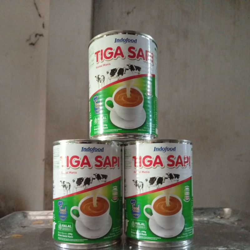 

Susu Kental Manis Kaleng Indofood Tiga Sapi 490gr