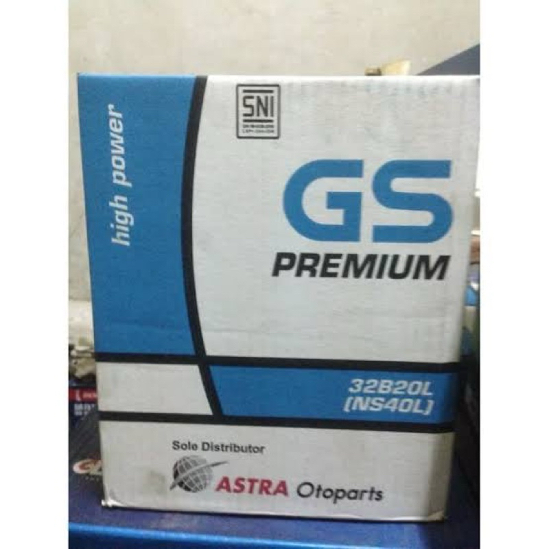 Aki GS Premium NS40L | Aki Basah Mobil Agya, Ayla, Brio, Karimun, dll.