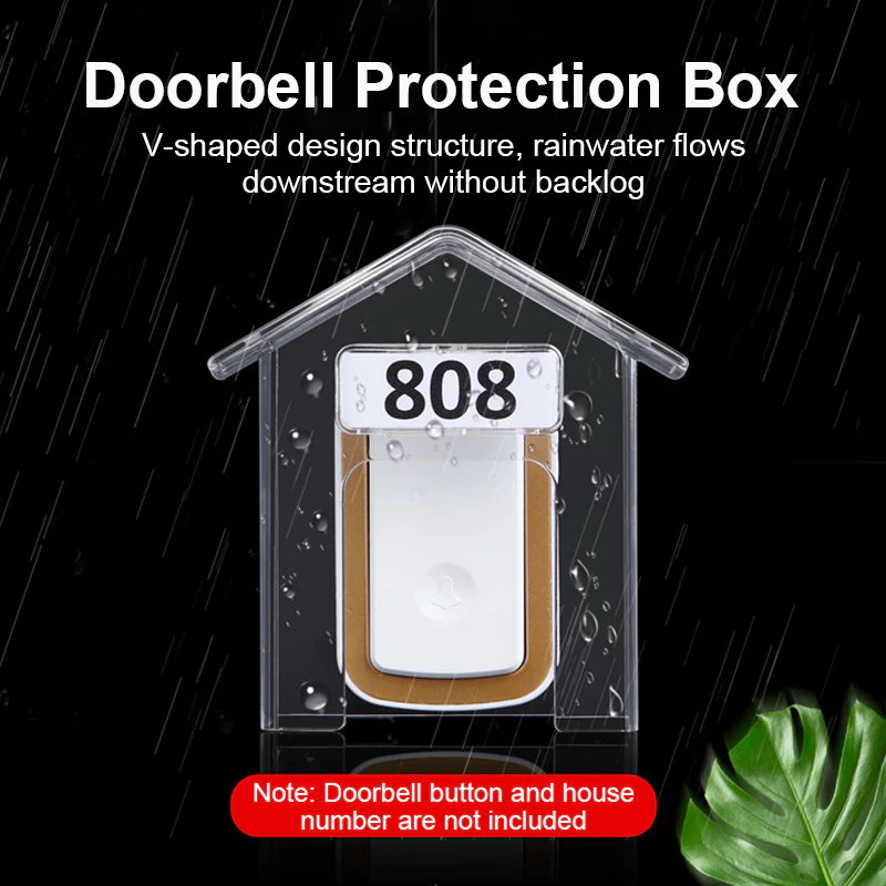 Cover Pelindung Bel Rumah / Penutup Bel Rumah dari Hujan / Rumah Bell Outdoor