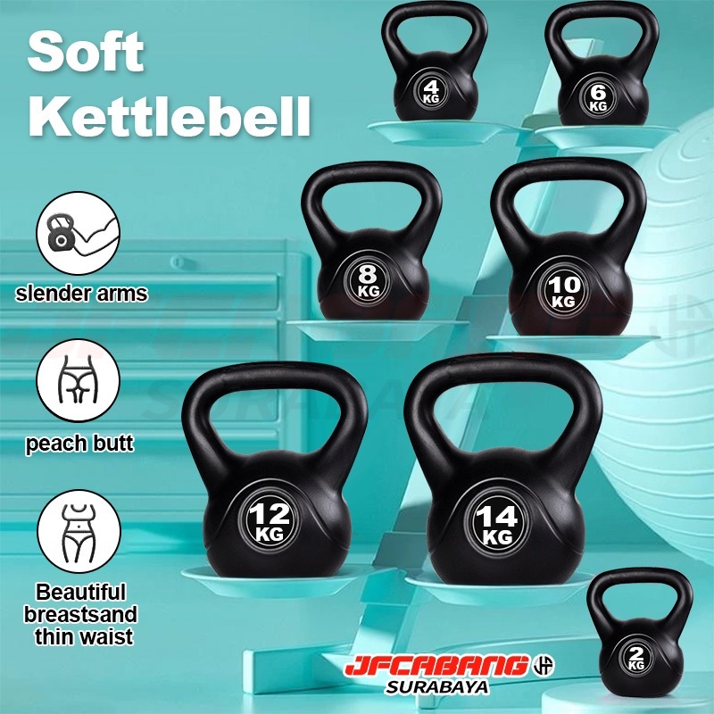 Fitness Profesional 2 KG /4 KG /6 KG /8 KG /10 KG /12 KG /14 KG Kettlebell/Peralatan Kebugaran Rumah