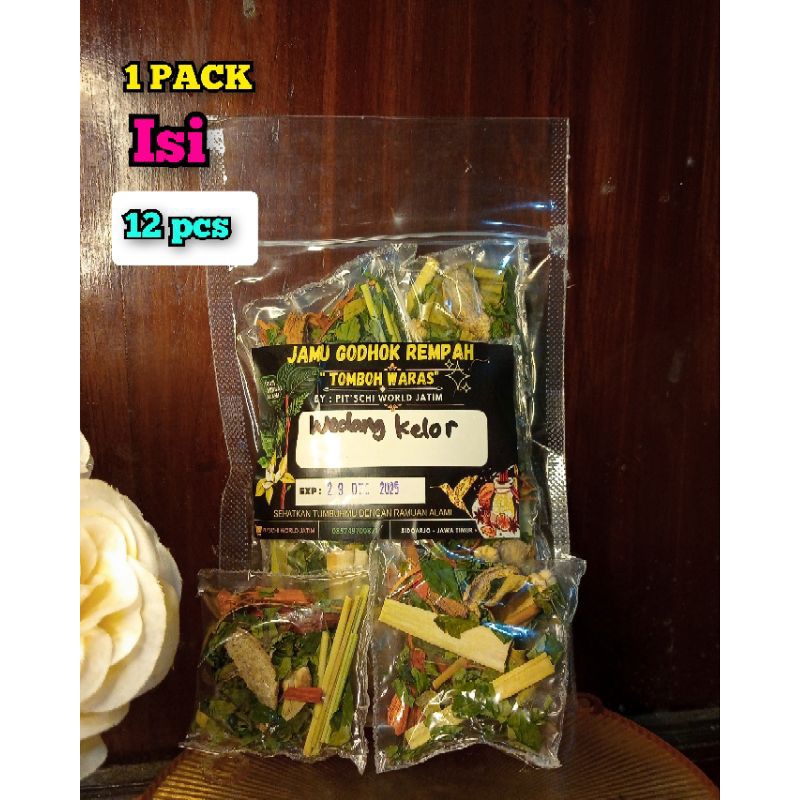 

WEDANG REMPAH KELOR SECANG PREMIUM//WEDANG KESEHATAN KELOR SECANG 1 PACK ISI 12 PCS//WEDANG REMPAH TRADISIONAL KELOR SECANG