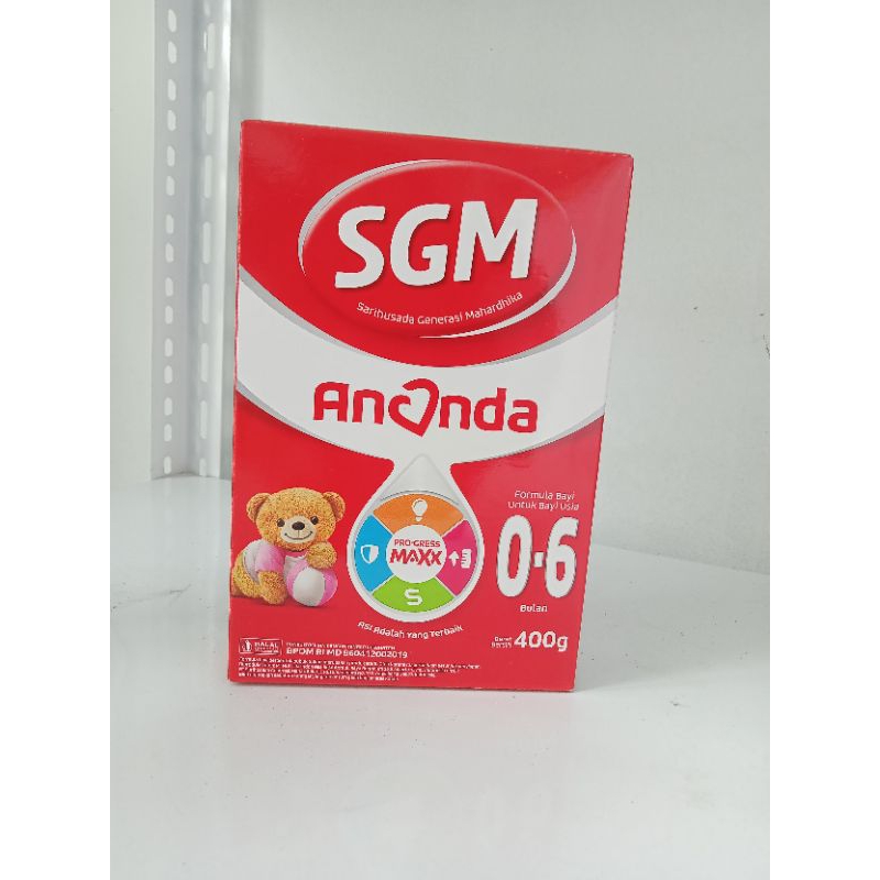 

SUSU SGM ANANDA 0 - 6 BULAN (400GR) RASA ORIGINAL