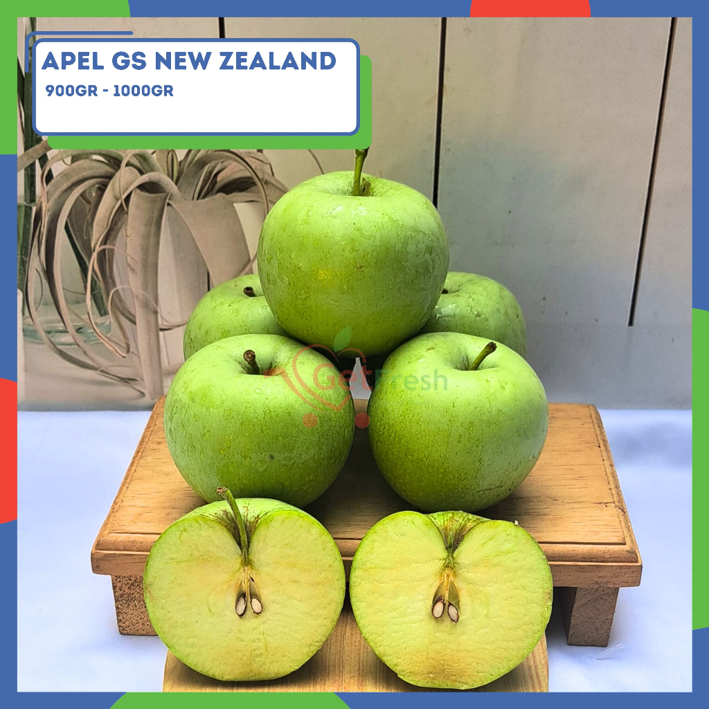 Apel Hijau Granny Smith New Zealand Pack 900gr-1000gr