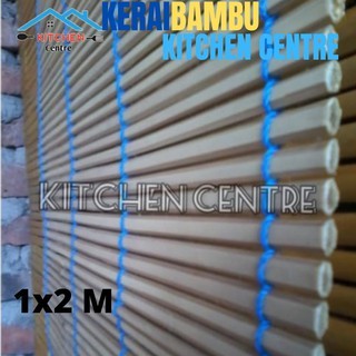 Holly Dstore Kerai Bambu Gulung Kerai Bambu 2X2 Krey Bambu Tirai Bambu 2X2 Kerai Bambu 1X2 Meter