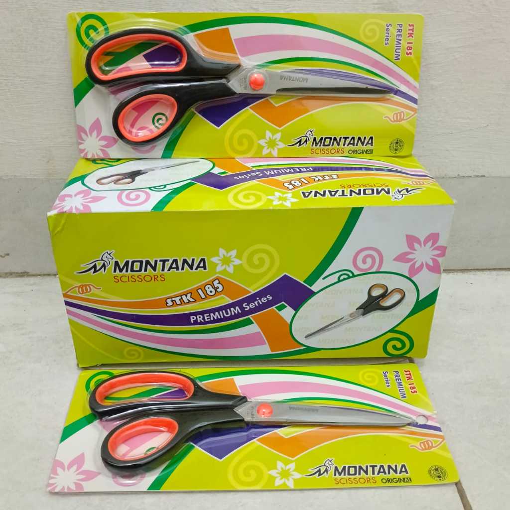 

1 Lusin isi 12 Pcs Gunting Besar MONTANA SCISSORS STK 185