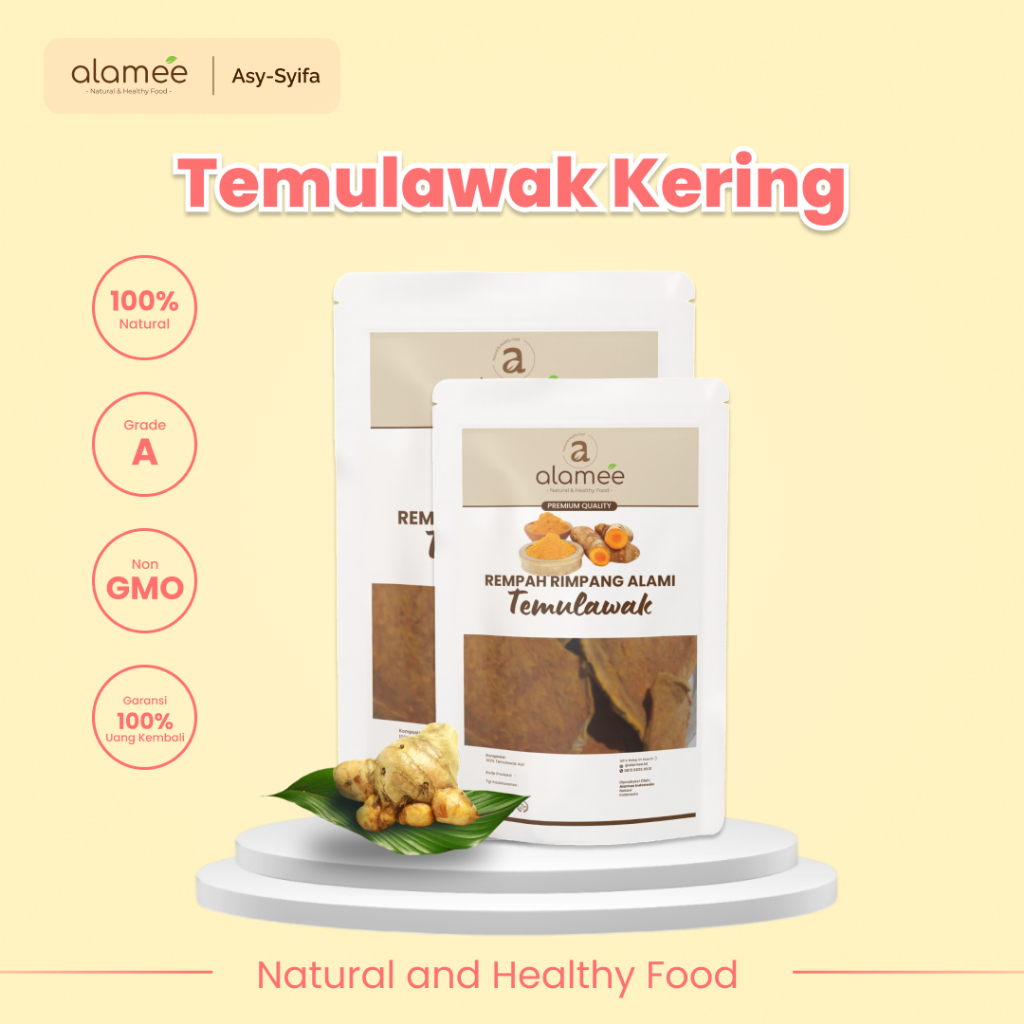 

Temulawak Kering Dried Curcuma Rempah Rimpang Organic Alami Siap Saji 50 Gr