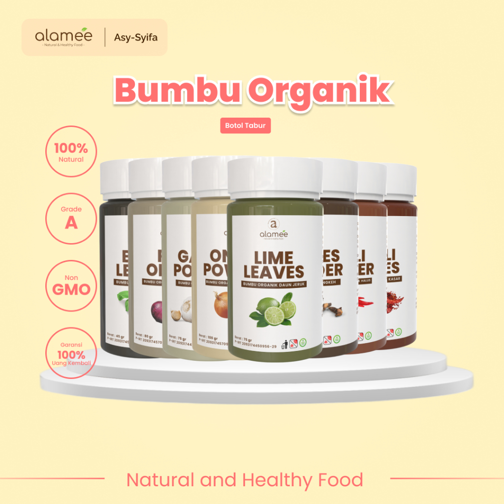 

ALAMEE Bumbu Dapur Bubuk Lengkap Lada Hitam Seasoning Powder Organik Praktis Pakai