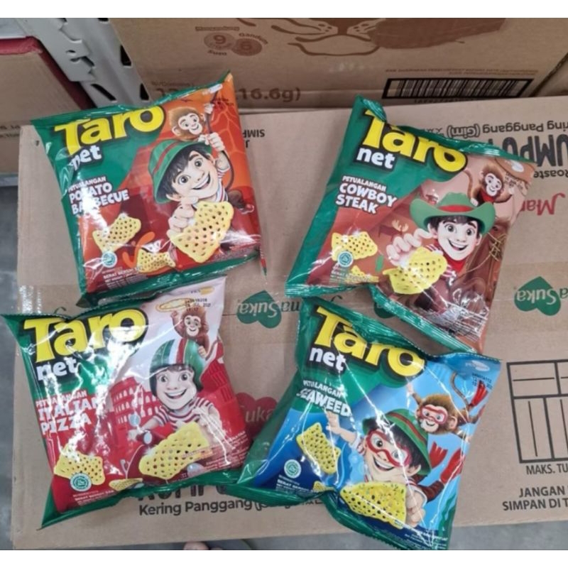 

Chiki TARO NET Snack 32gr kemasan lecek sedikit